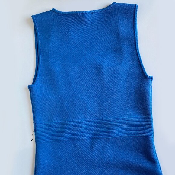 Express Women's Body Contour Corset Midi Sweater Dress Size S Blue - Picture 4 of 6
